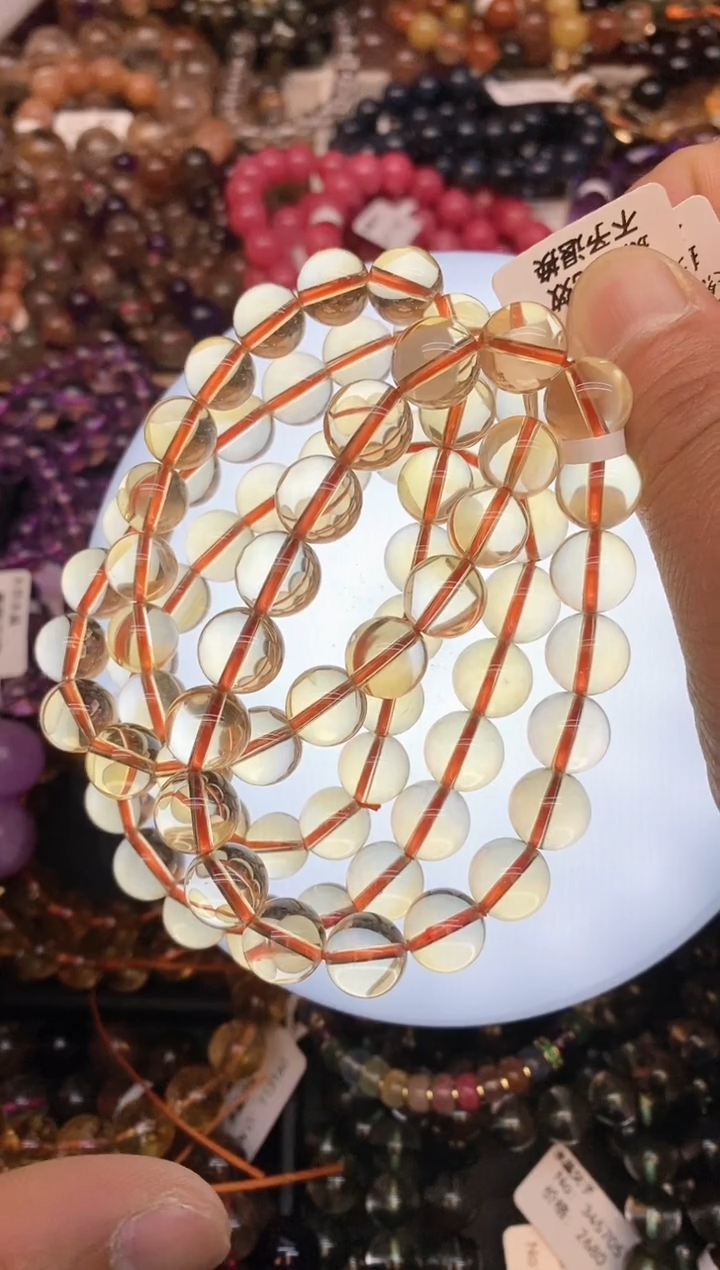 【闪购商品】水晶手串未镶嵌53 黄水晶 10mm 多样性发其一