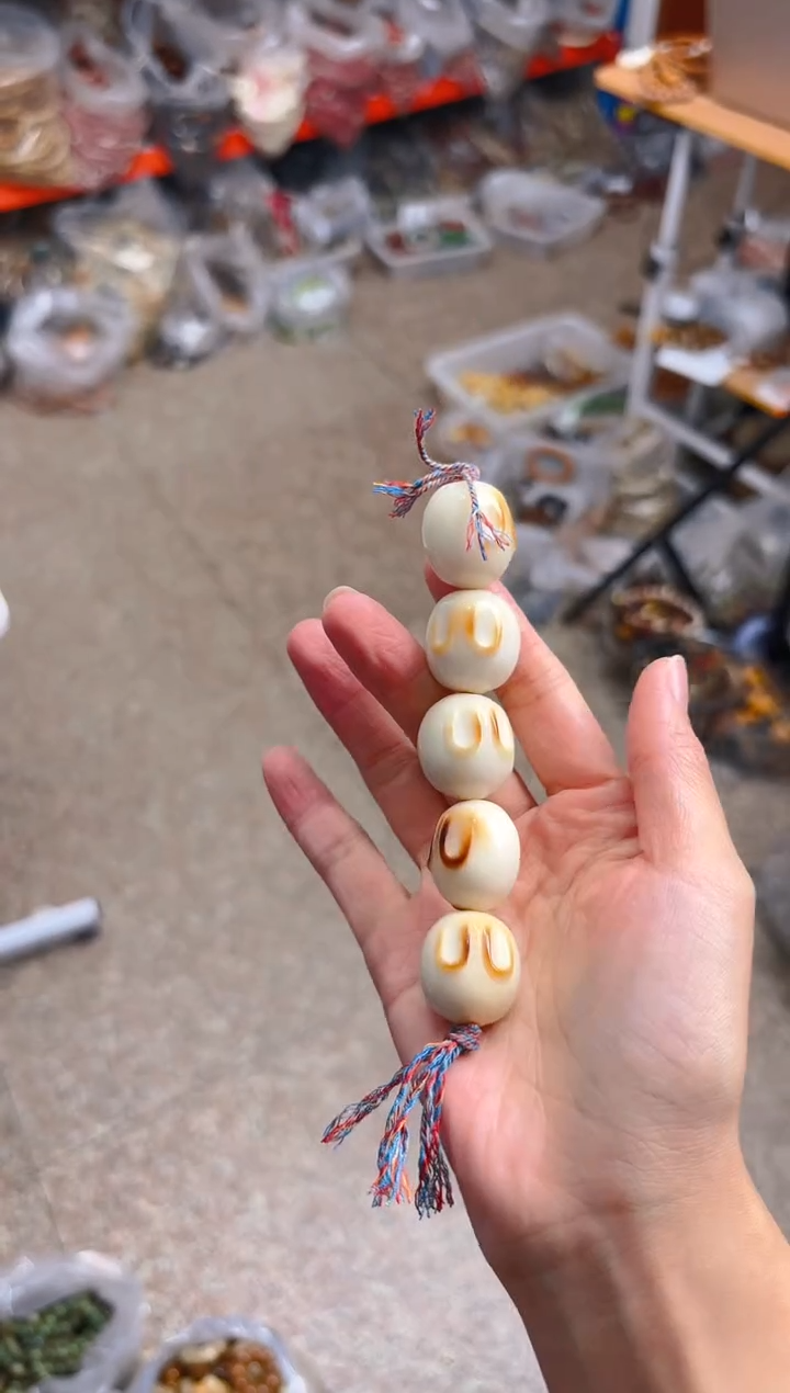 吊坠菩提根/象牙果新款馒头兔棒棒糖