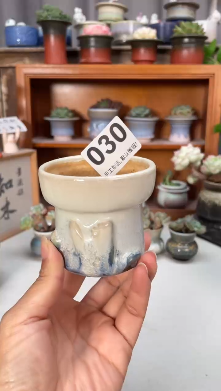 瓷片030知木小芳花盆