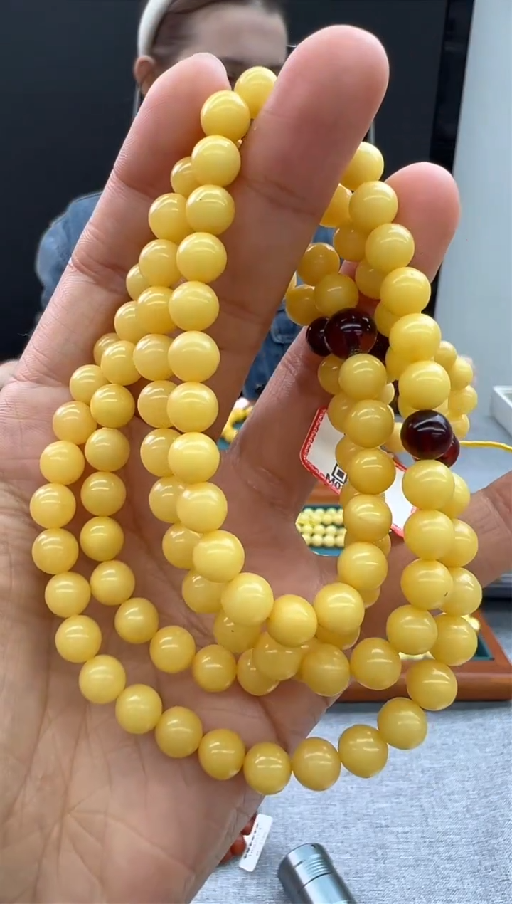 【闪购商品】琥珀颈饰未镶嵌122秒拍号