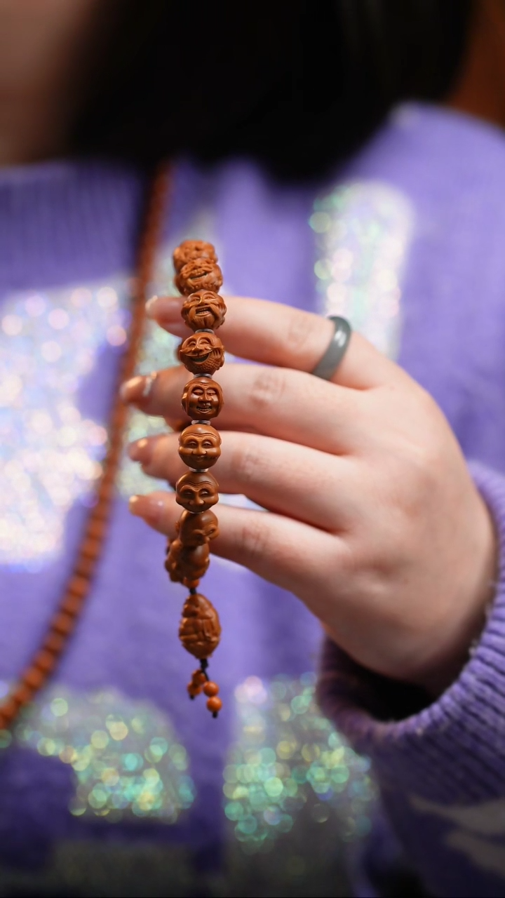 【闪购商品】橄榄核手串/手链小籽殷派十八罗汉头