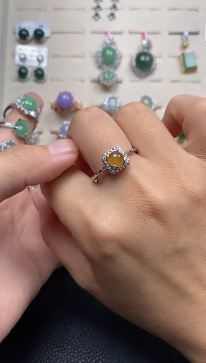 【闪购商品】翡翠戒指银S925镶嵌11111111