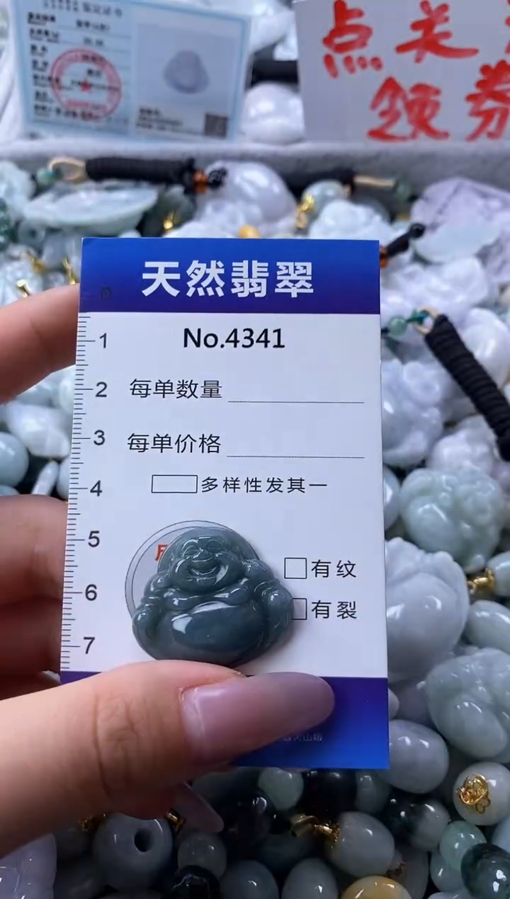 翡翠未镶嵌颈饰缅甸A货翡翠4341