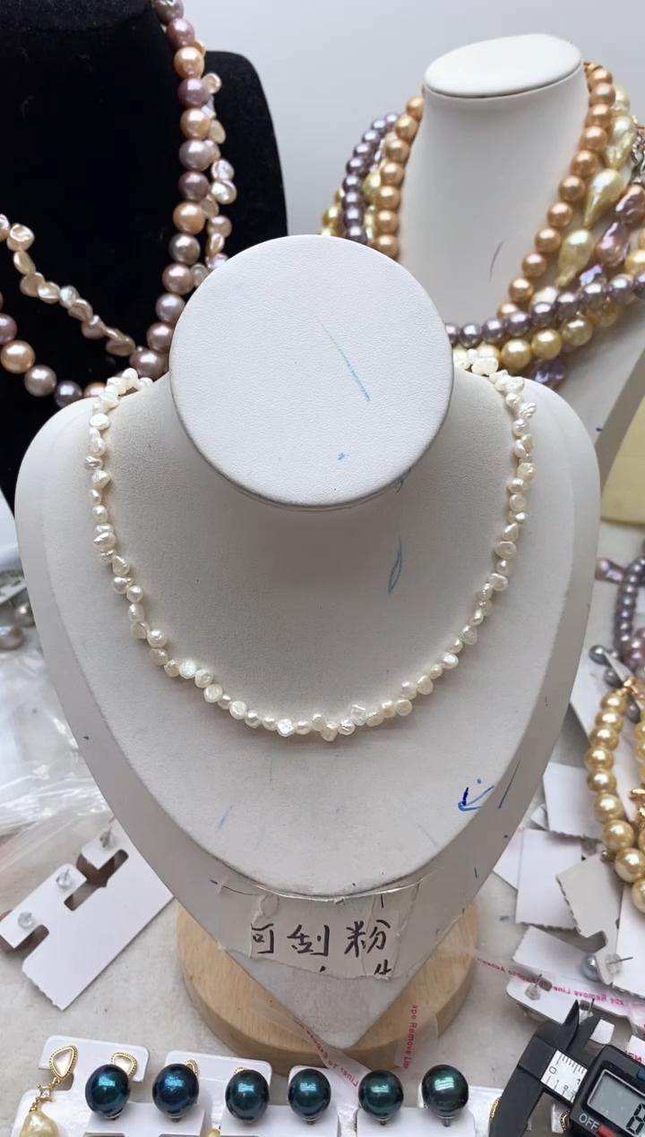 【闪购商品】淡水珍珠颈饰钛钢216