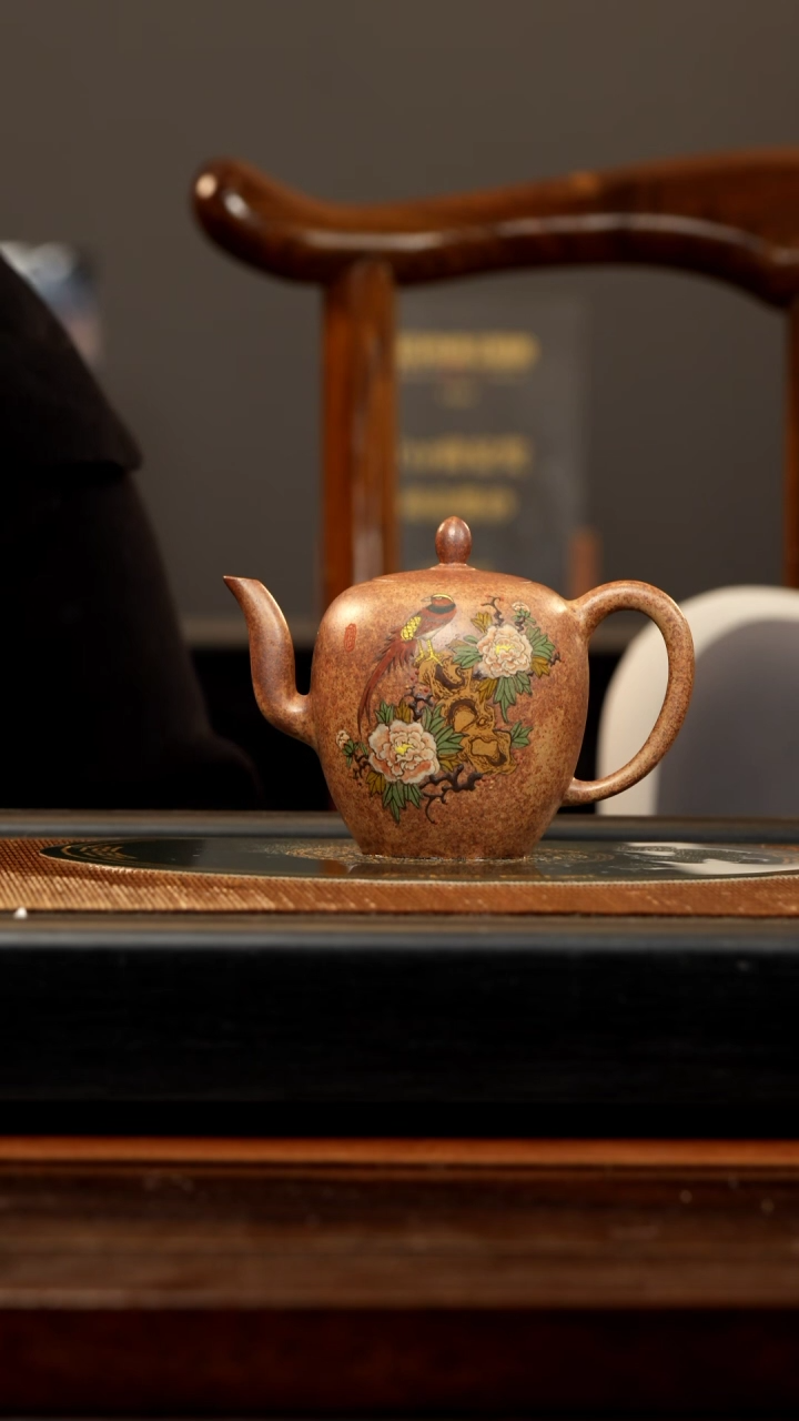 【闪购商品】紫砂茶壶SDH 柴烧 美人肩 300cc