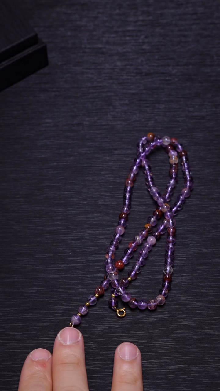 【闪购商品】水晶A49紫幽灵万能链未镶嵌多样性发其一