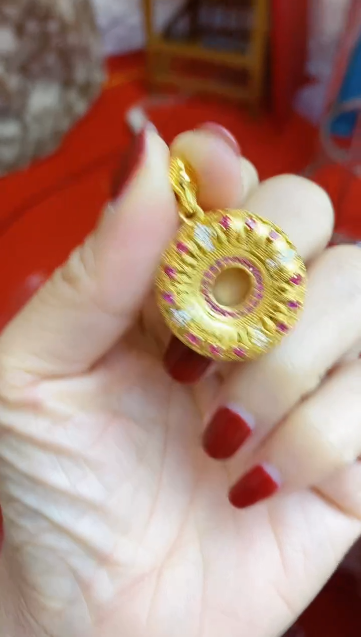 合金无045平安扣吊坠