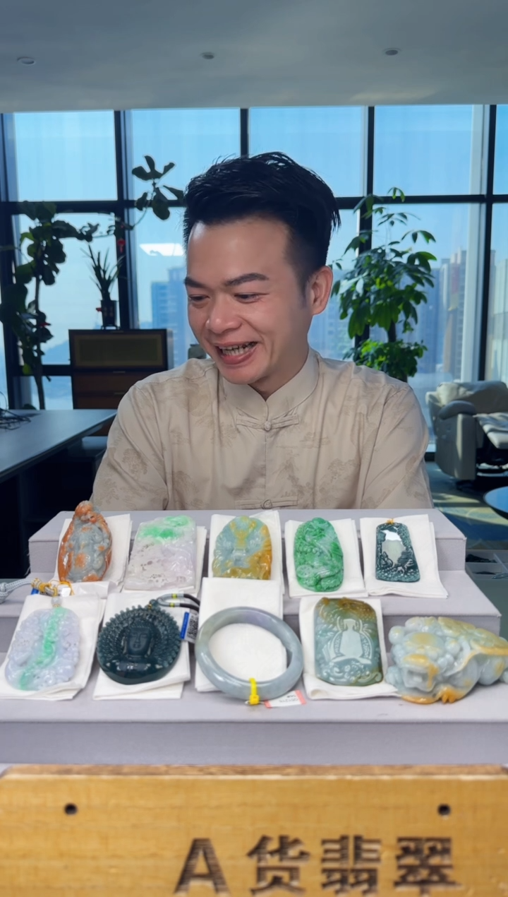 颈饰未镶嵌翡翠八**来YJ@@