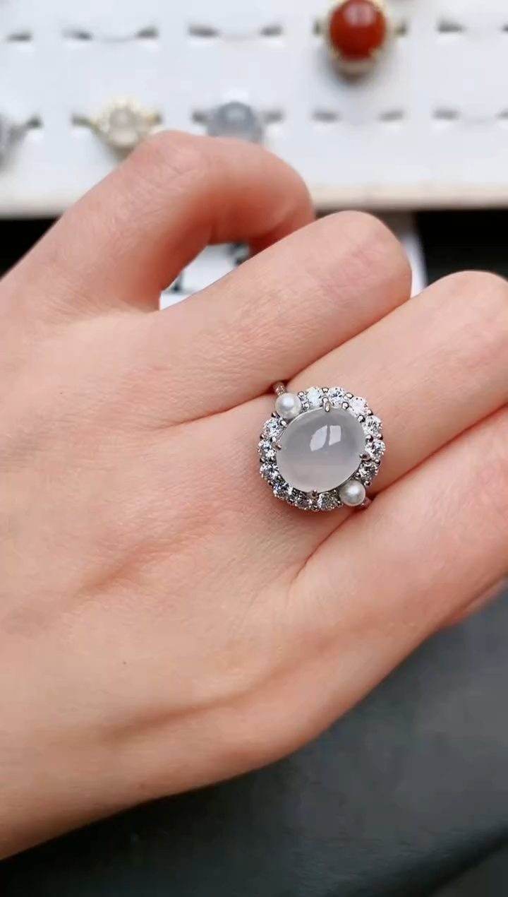 【闪购商品】翡翠戒指银S925镶嵌....