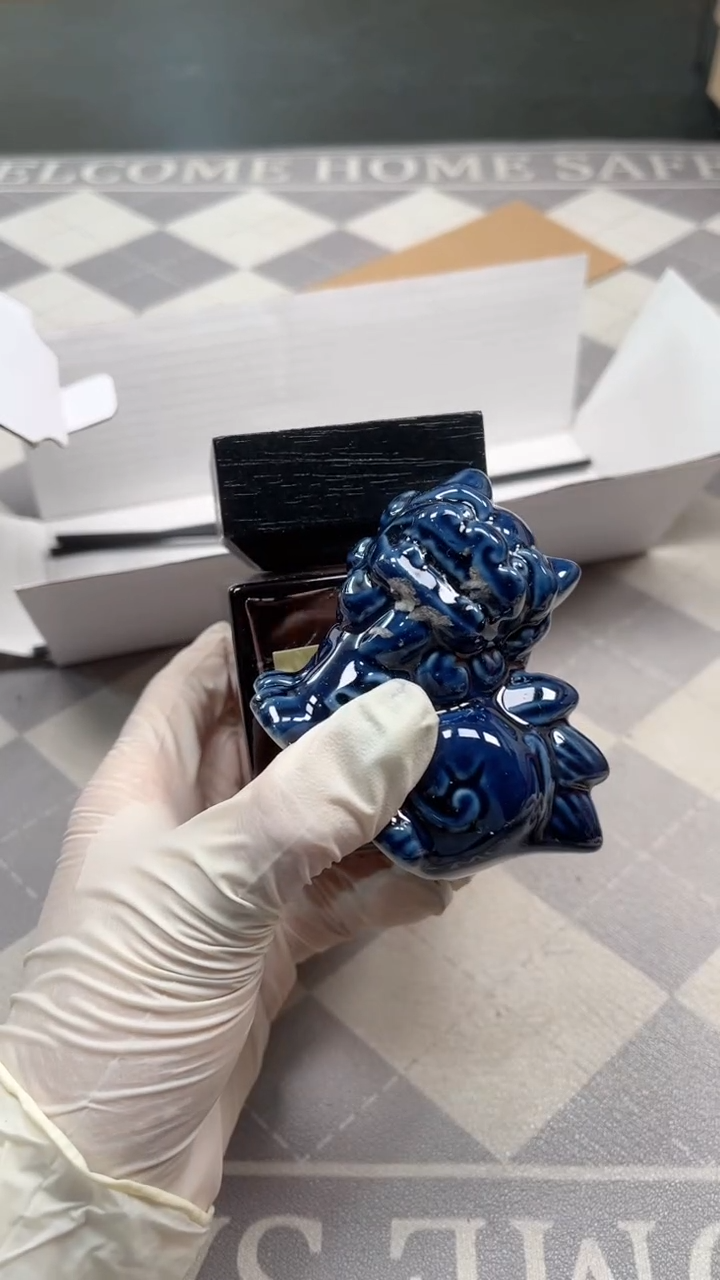 瓷片陶茶666文玩周边多人蓝风铃
