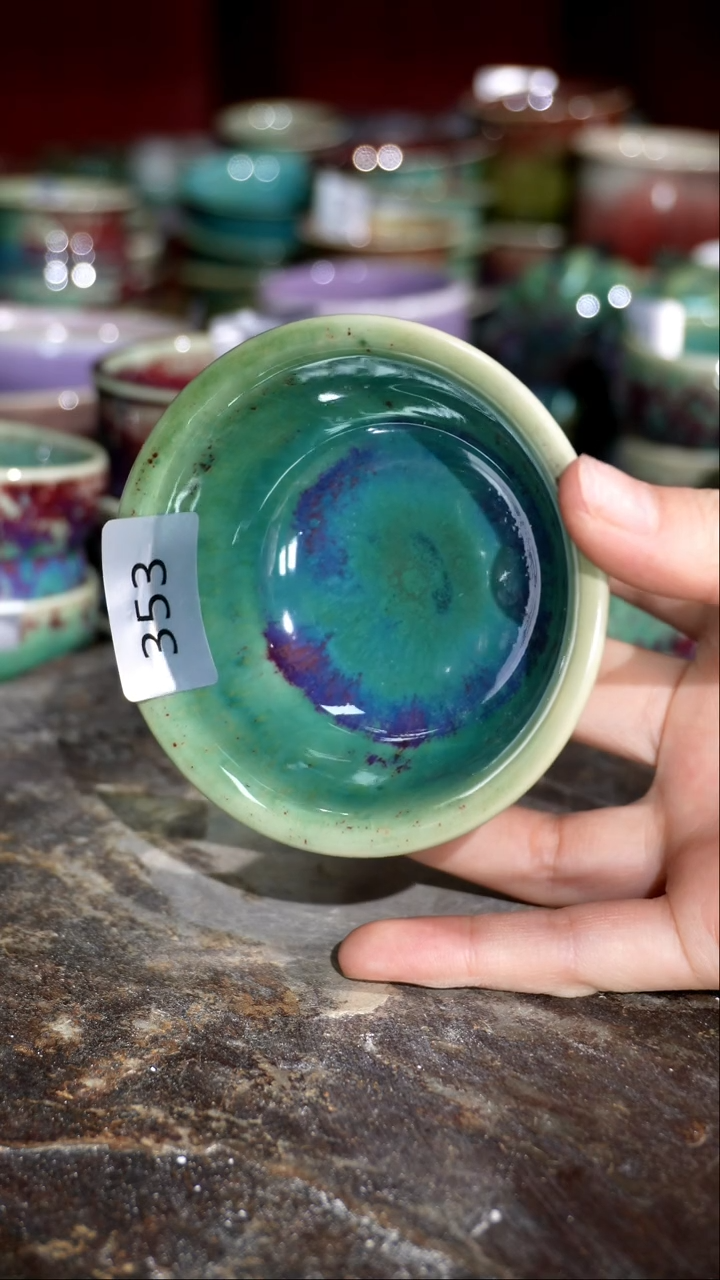 摆件精品窑变钧瓷茶器