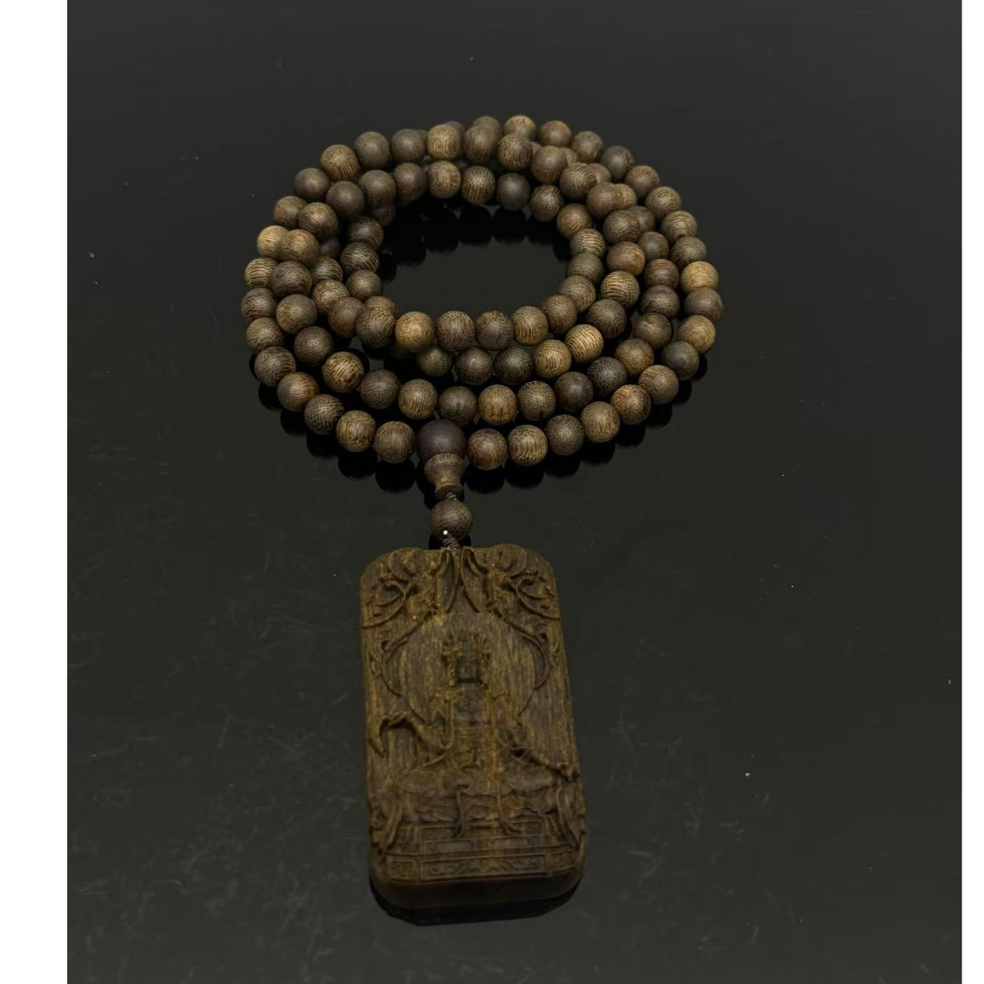 S21沉香【越南芽庄黑奇满油沉吊牌多圈】8mm-收藏级—NJ5880210514-4