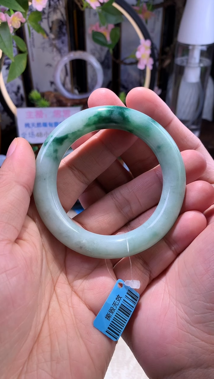 【闪购商品】翡翠手镯未镶嵌6 翡翠手镯 56