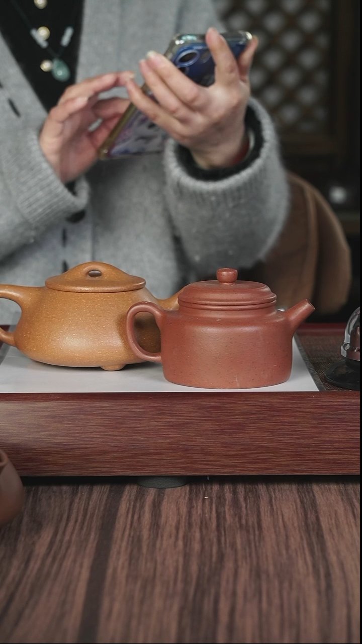 【闪购商品】紫砂茶壶沉香段景舟石瓢+老朱泥德钟