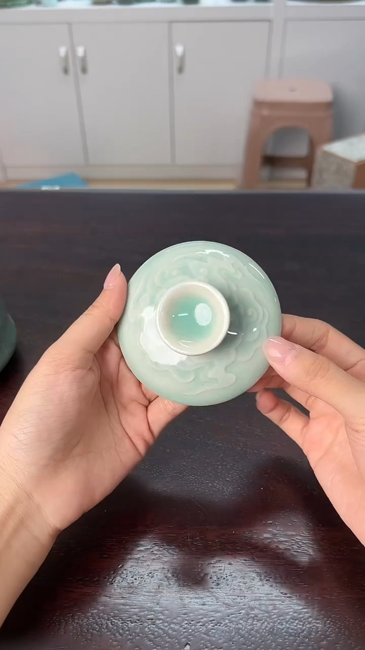 龙泉云间青瓷小米茶器