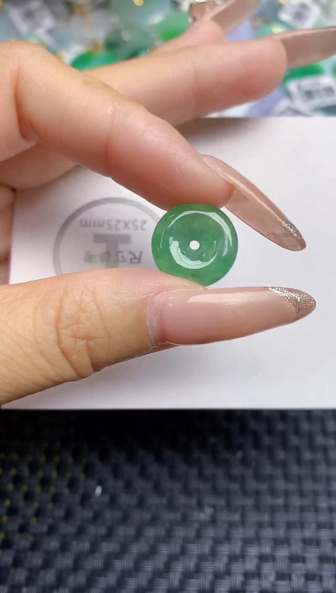 颈饰未镶嵌翡翠天然缅甸A货翡翠百元以上9元证书费自理