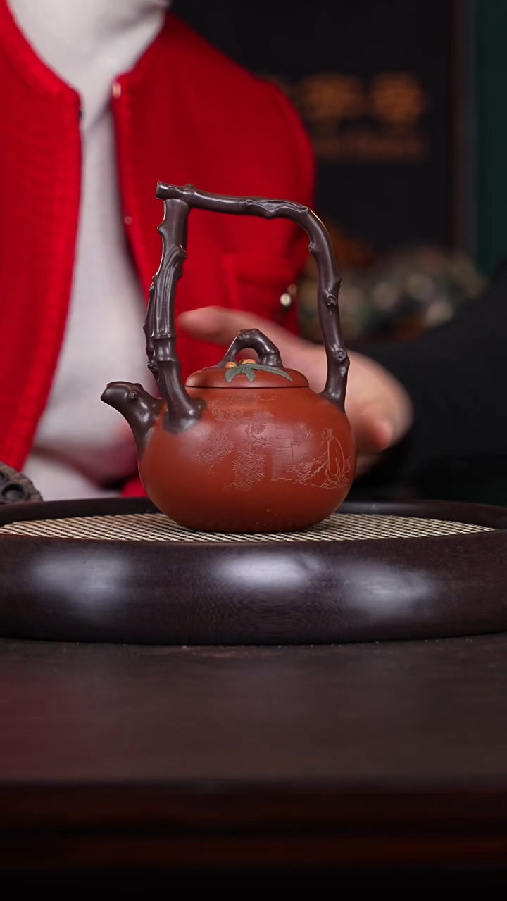 【闪购商品】紫砂茶壶张杏娟26-92 提梁壶