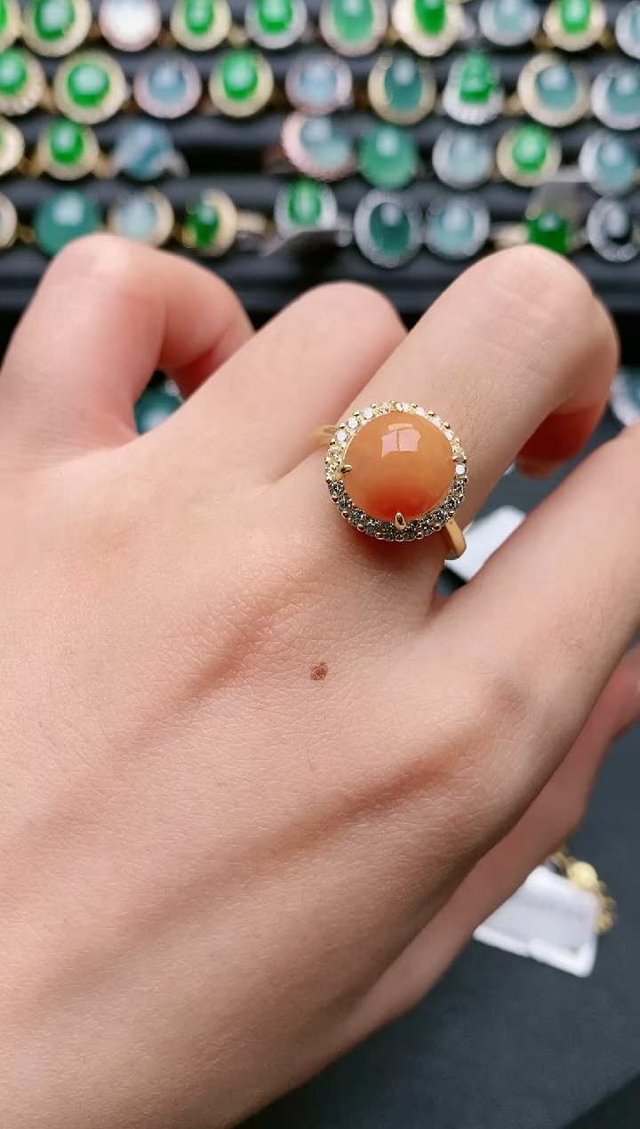 【闪购商品】翡翠戒指银S925镶嵌1111111