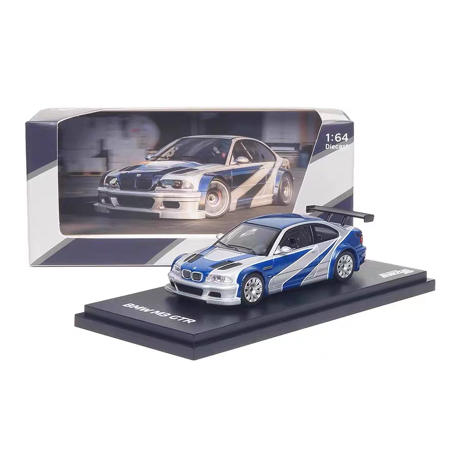 AR  Ar box 1:64 宝马 M3 E46 GTR 极品飞车 集结版 合金汽车模型