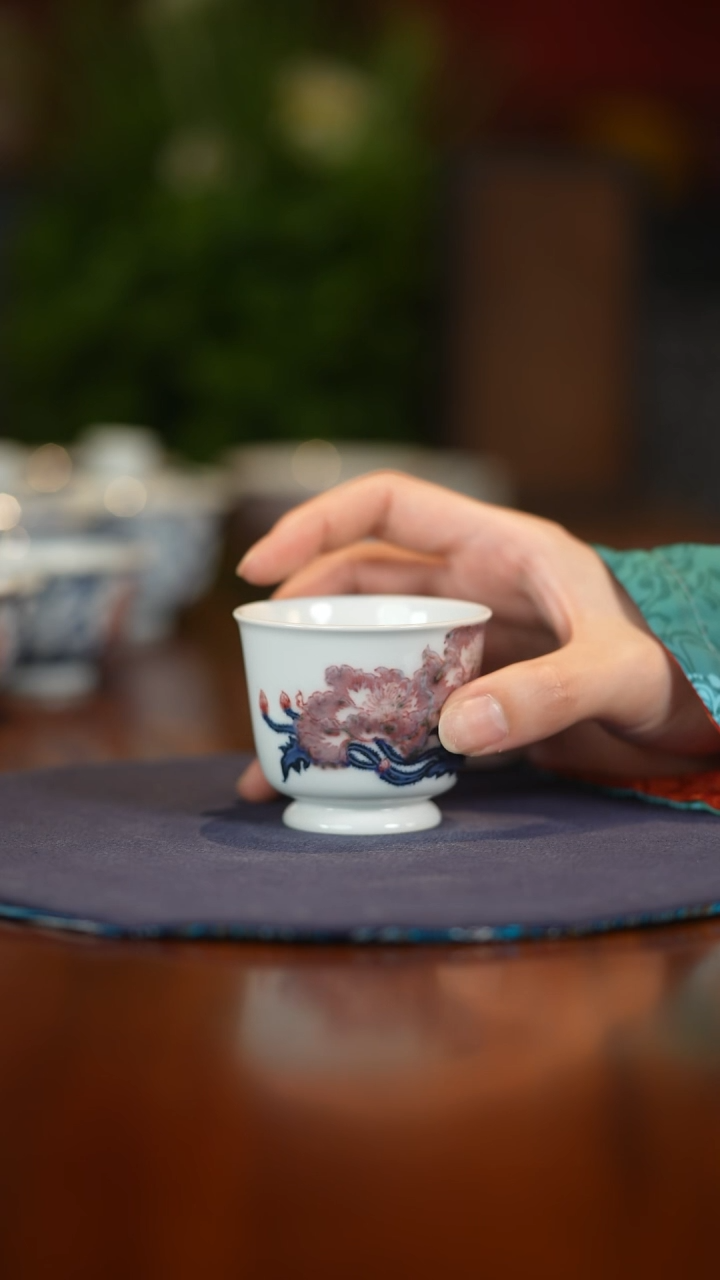 摆件067青花釉里