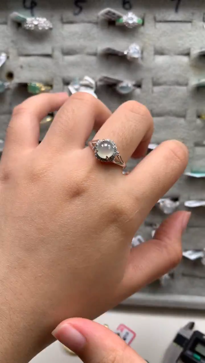 银S925镶嵌戒指翡翠15