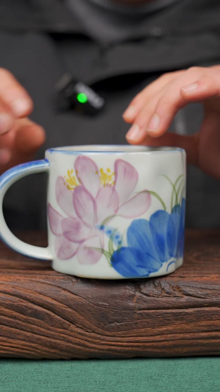 【闪购商品】瓷片66景德镇杯釉下手工手绘瓷器