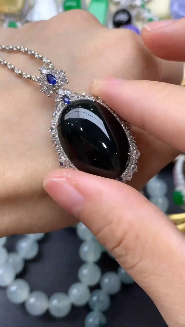 【闪购商品】翡翠吊坠(不含链)18K金镶嵌572-中国好珍宝