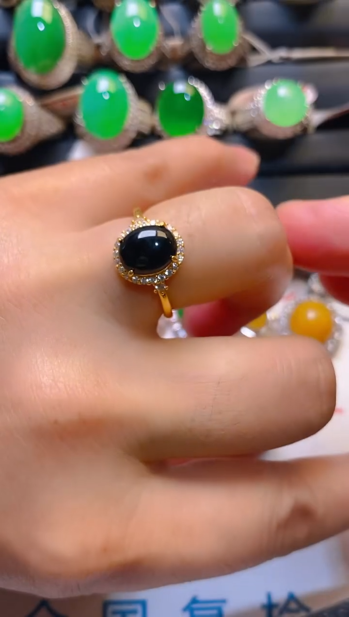 【闪购商品】翡翠耳饰银S925镶嵌天然A货翡翠1