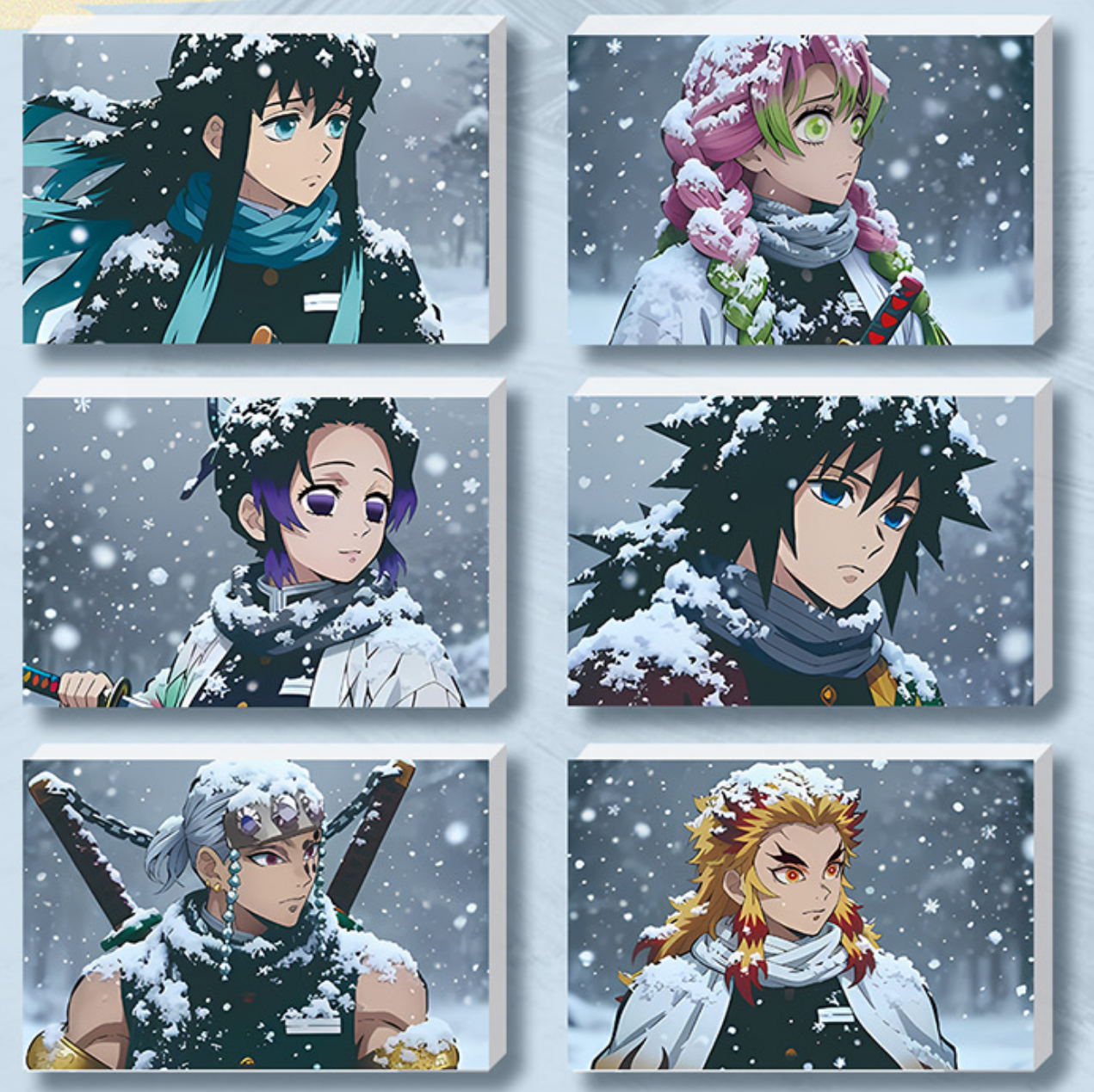 卡哇文创【鬼灭之刃】1弹/琥珀/流沙水晶砖（插队专用）滴胶超大砖