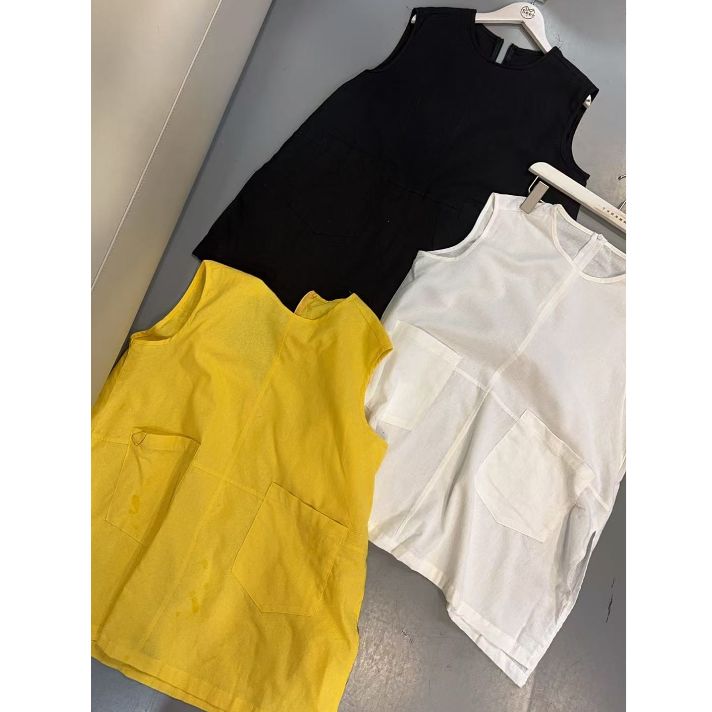 【文乐乐】夏季新款韩版洋气个性百搭时尚休闲潮流砍袖衬衫88917