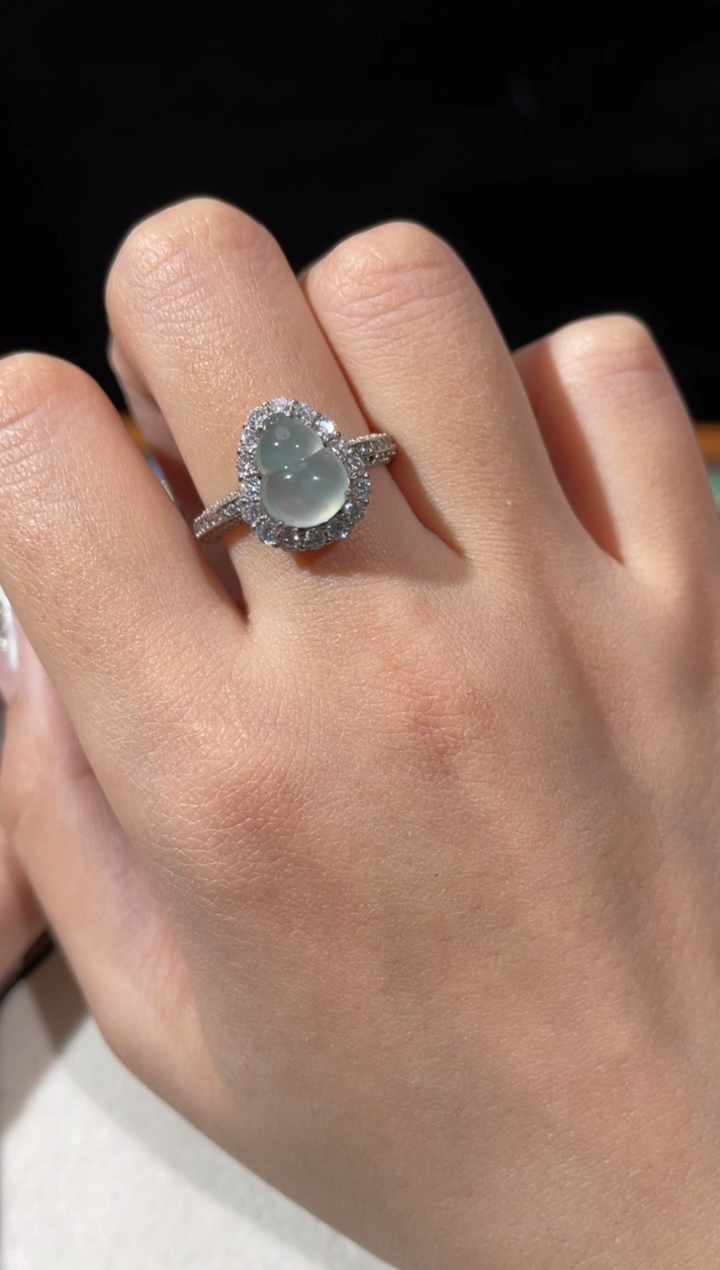 【闪购商品】翡翠戒指银S925镶嵌戒指