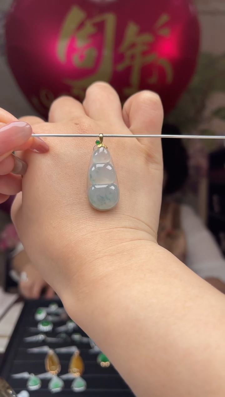 【闪购商品】翡翠颈饰18K金镶嵌211号（不退换）