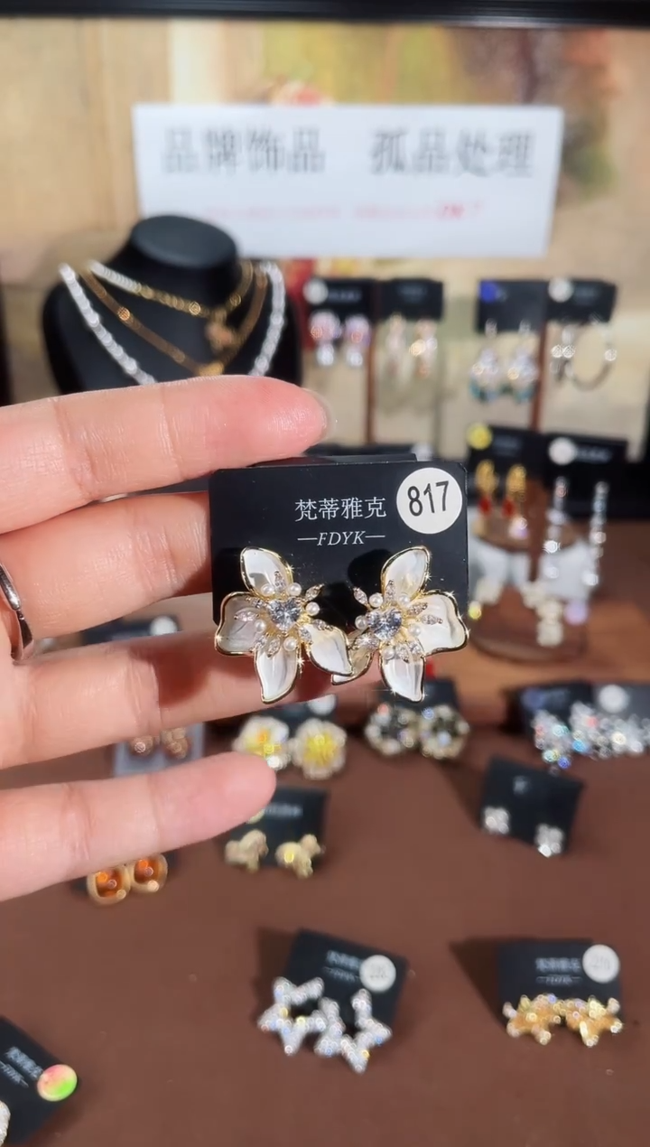 合金925银锆石梵817