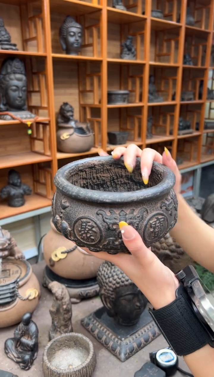 陶土【火山泥】聚宝盆