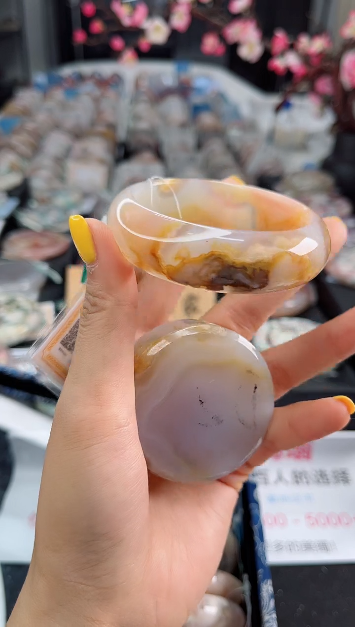 石英质玉未镶嵌手镯54圈口（赠送镯心）1567110