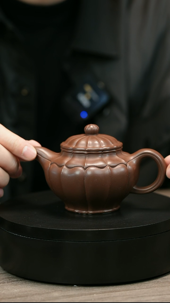 茶壶紫砂闲*H1640赵信军筋纹掇只