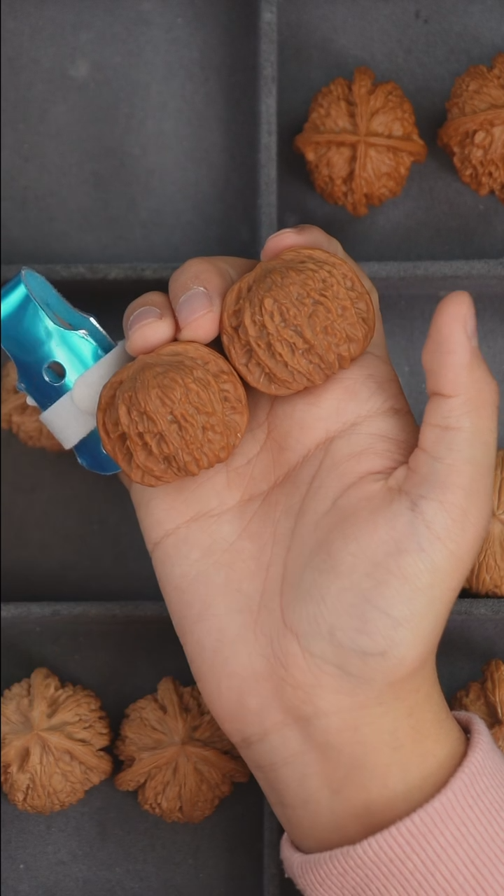 把件文玩核桃40左右定向磨盘