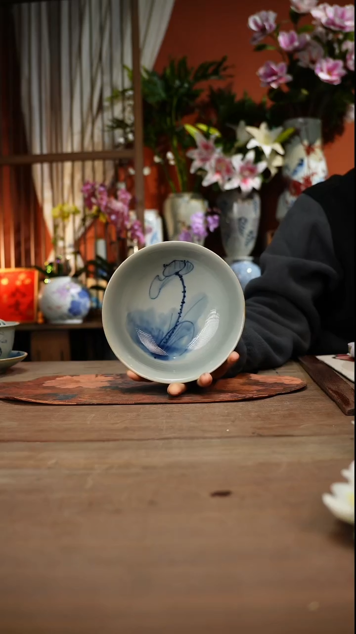 现代高温釉下彩手绘陶瓷餐具