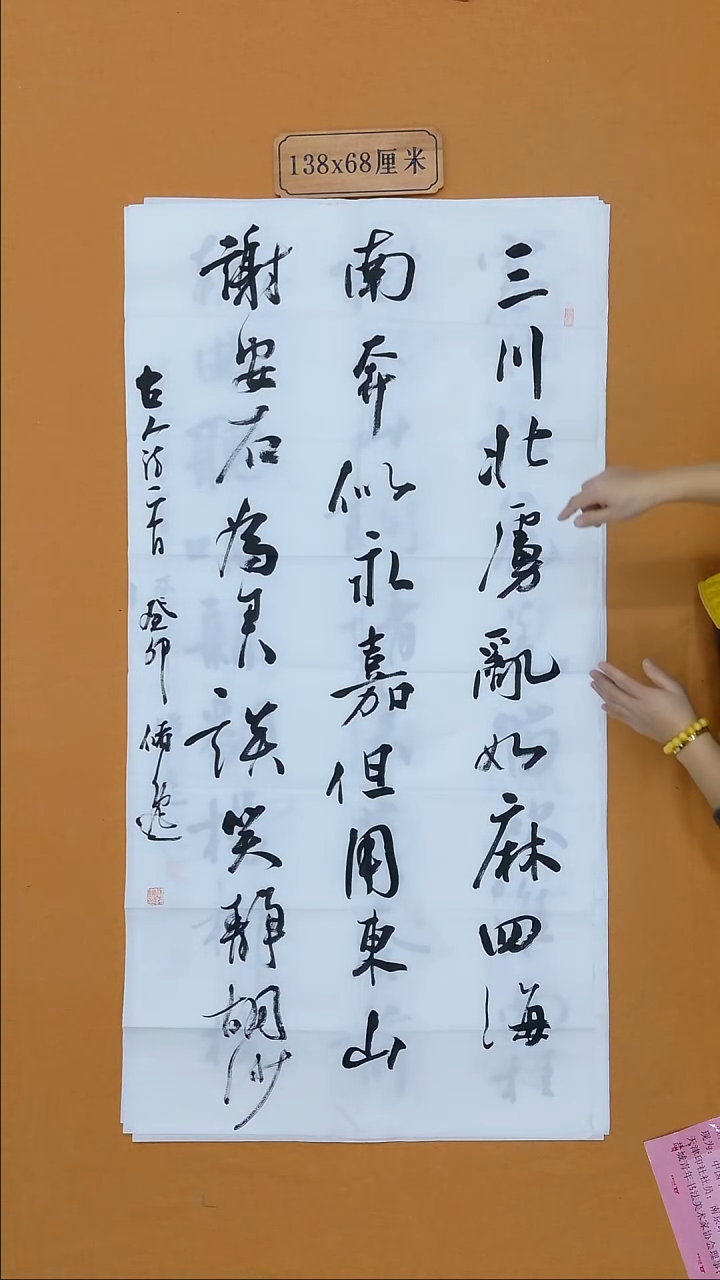 书法储逸 江苏 68*138 八平尺 