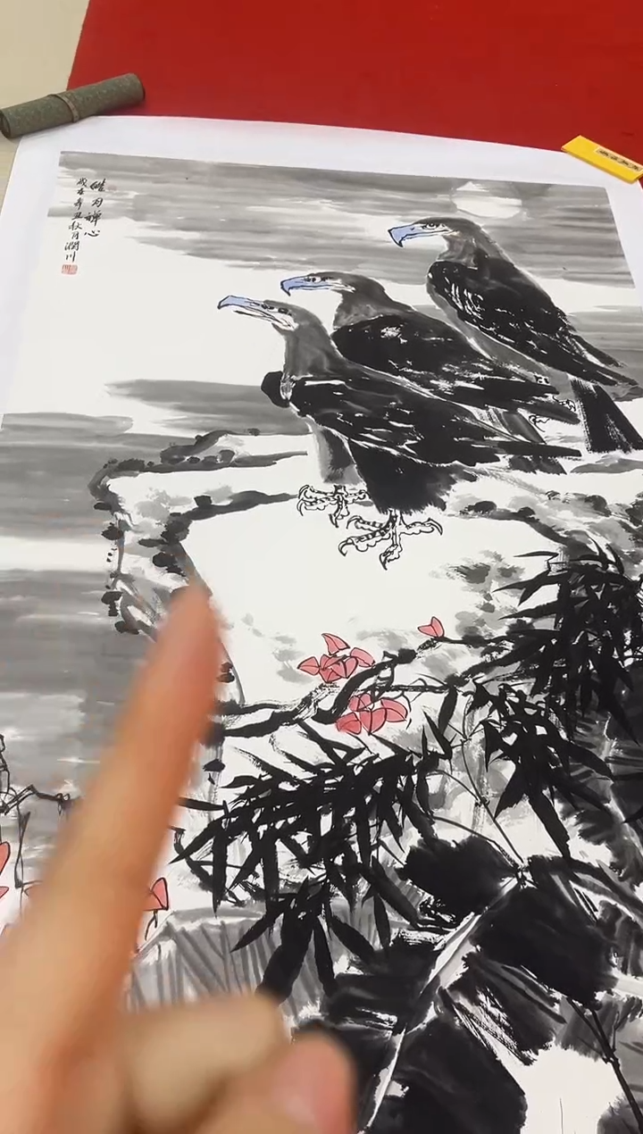 【闪购商品】绘画贺润川-28平尺-花鸟国画-yz