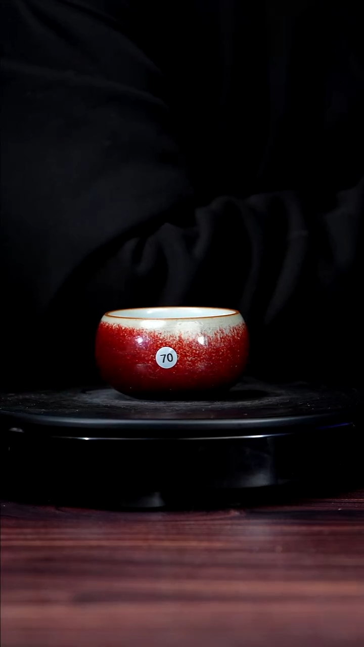 70#崔小宁一级品原矿钧瓷禅定杯