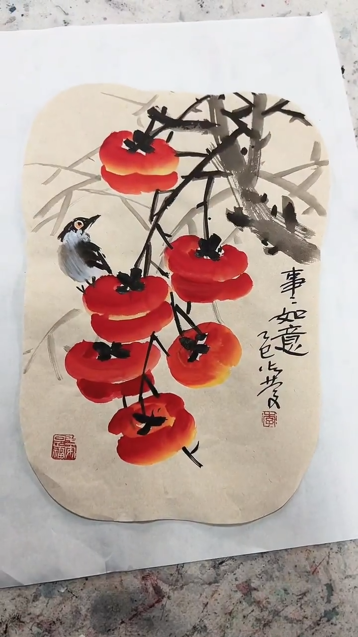 国画李火庆/国画/花鸟