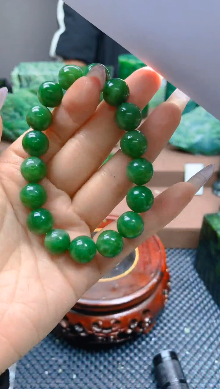 【闪购商品】和田玉（碧玉）手串未镶嵌1