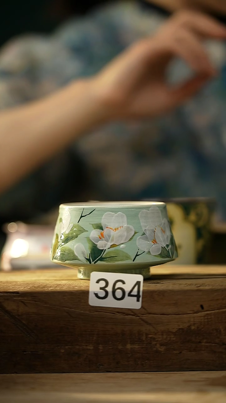 【闪购商品】瓷片油画风·彩绘·设计师石一款 主人杯