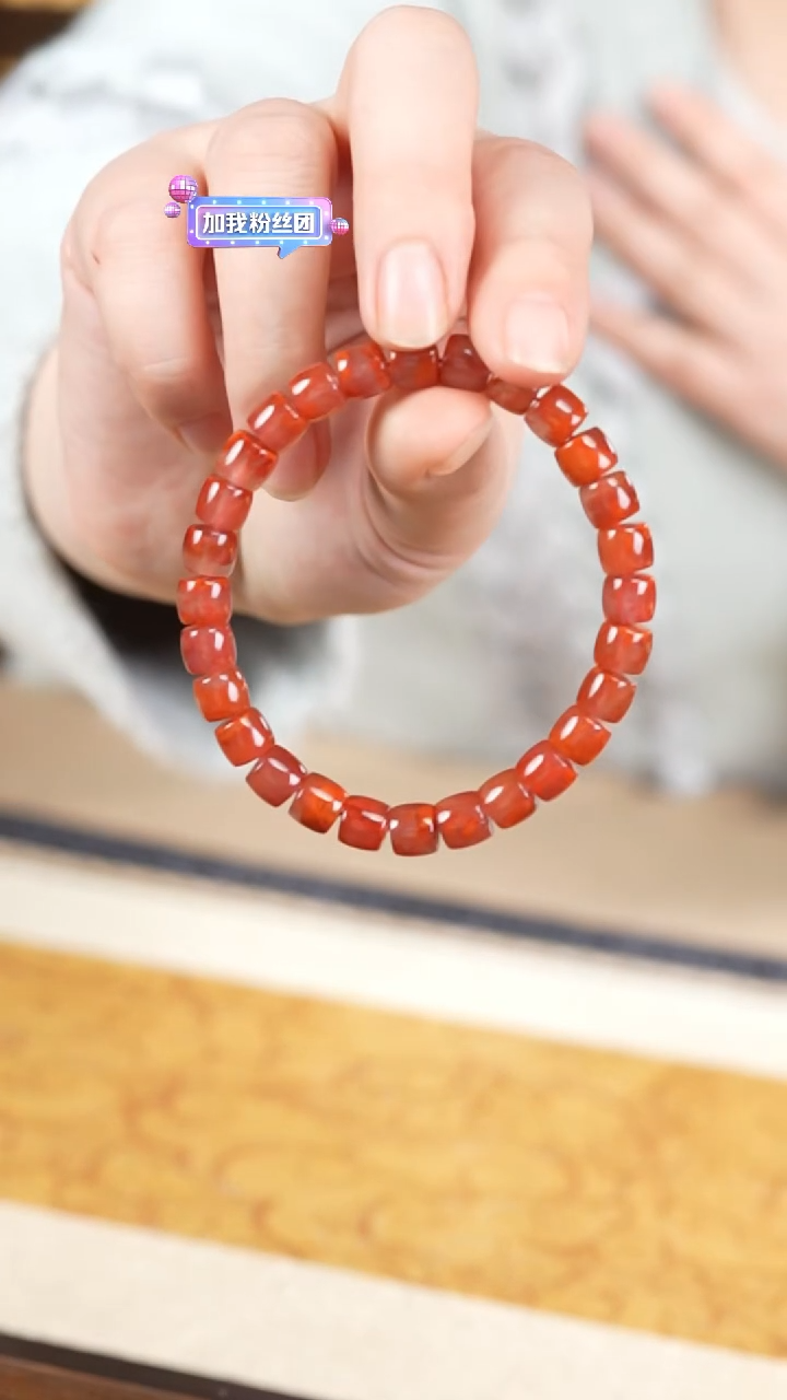 【闪购商品】南红玛瑙手链未镶嵌南红直切手串