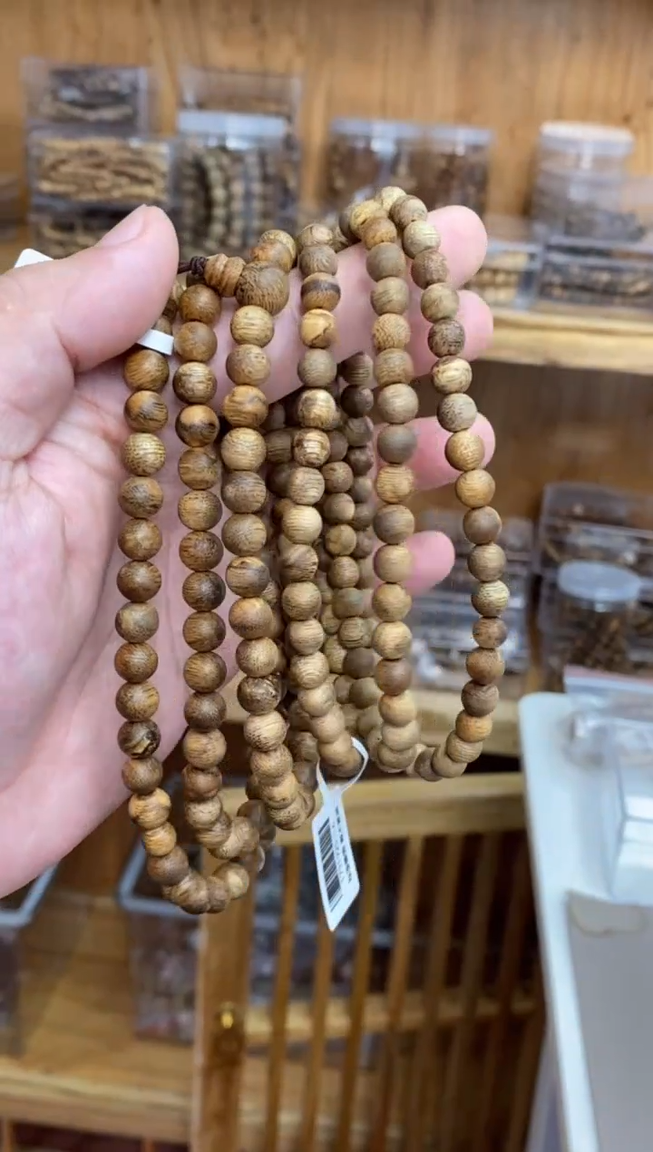 沉香手串斯里兰卡圆珠长串微瑕0.7多样性发其一
