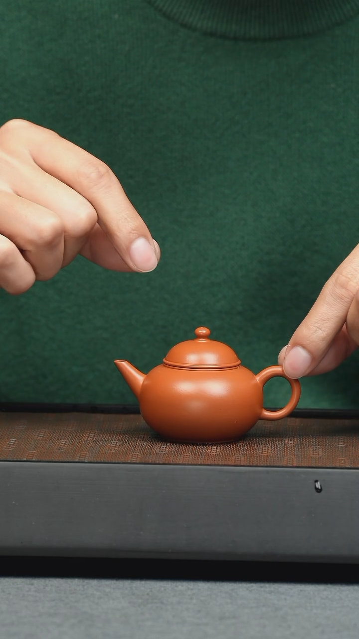 【闪购商品】紫砂茶壶五堂 秋水-潮州朱泥