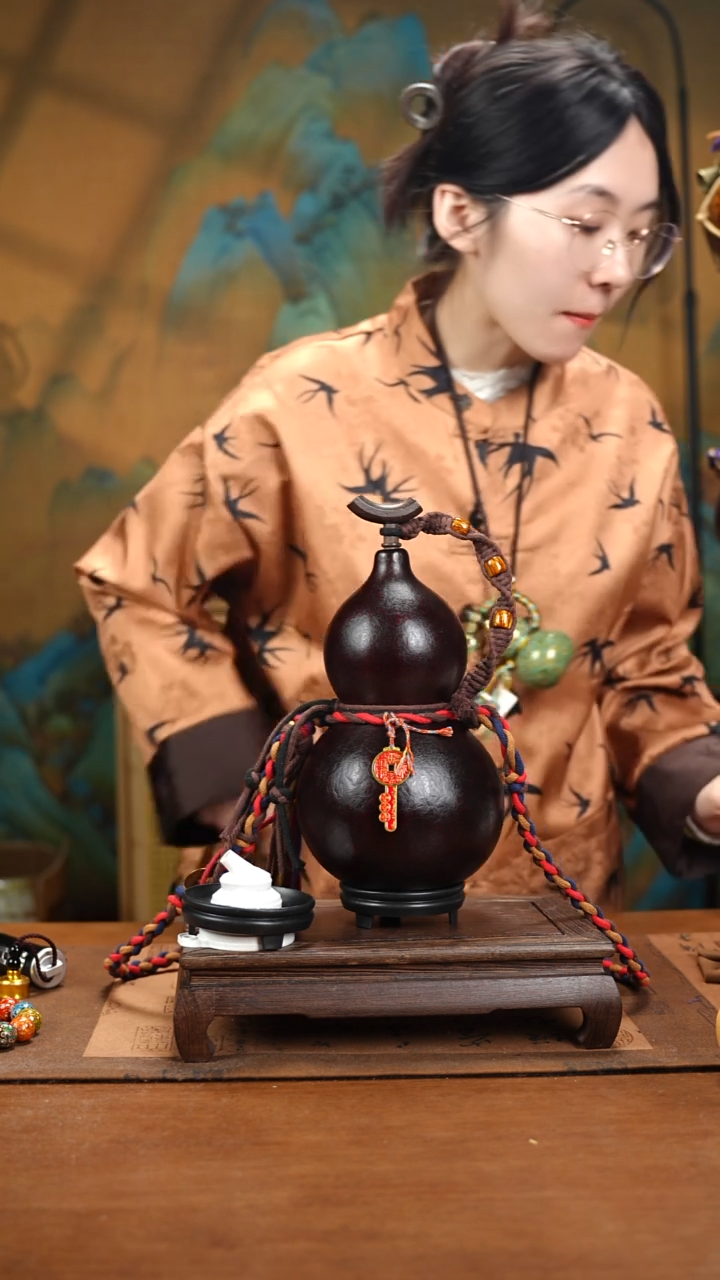 XY117藏绳款大漆酒葫芦（现货现发）