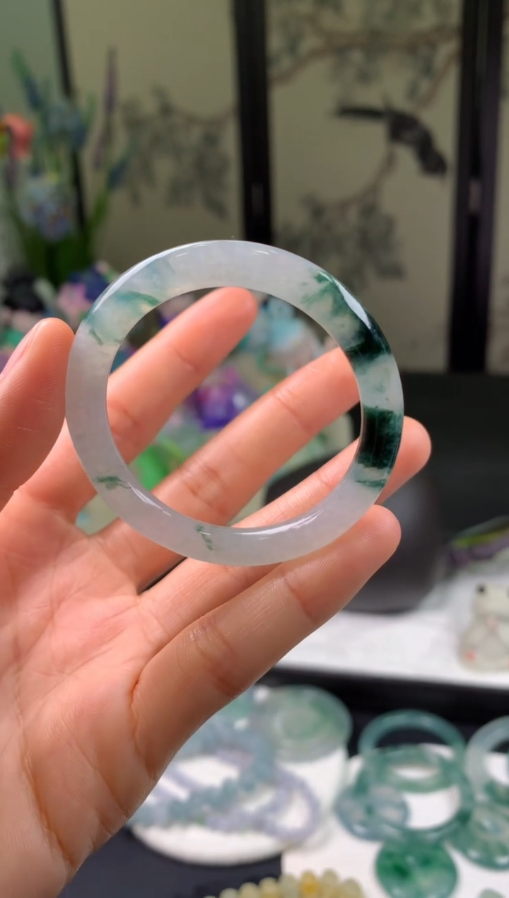 未镶嵌定制翡翠0970261450（44*6*6.4）