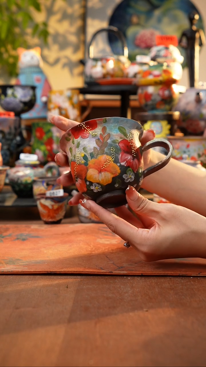 瓷片景德镇手工手绘602